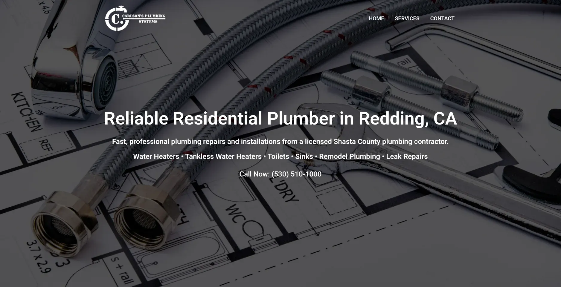 Carlsonsplumbing.com website by Twining Original Design