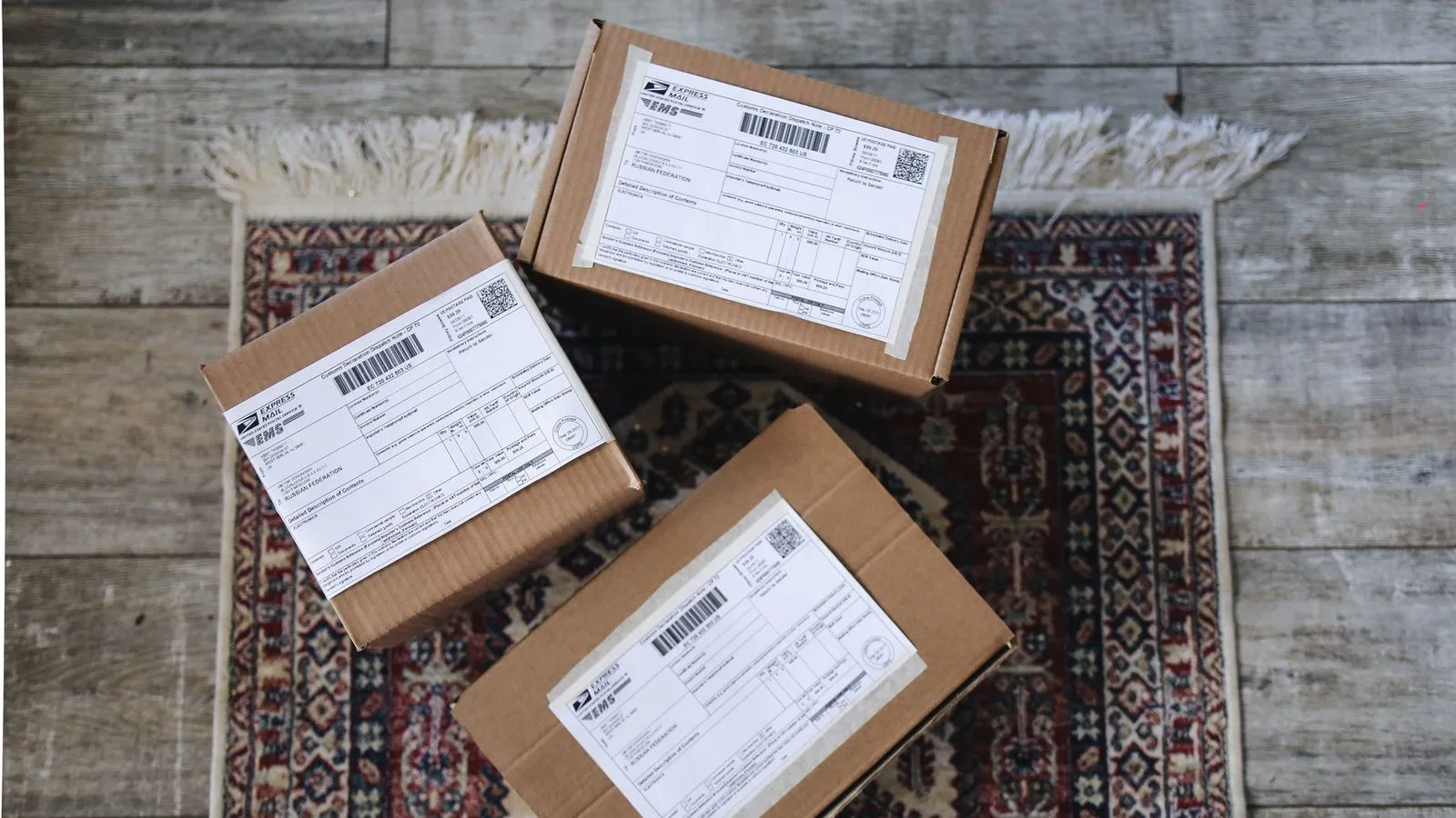 Delivery boxes representing e-commerce orders from a small business website
