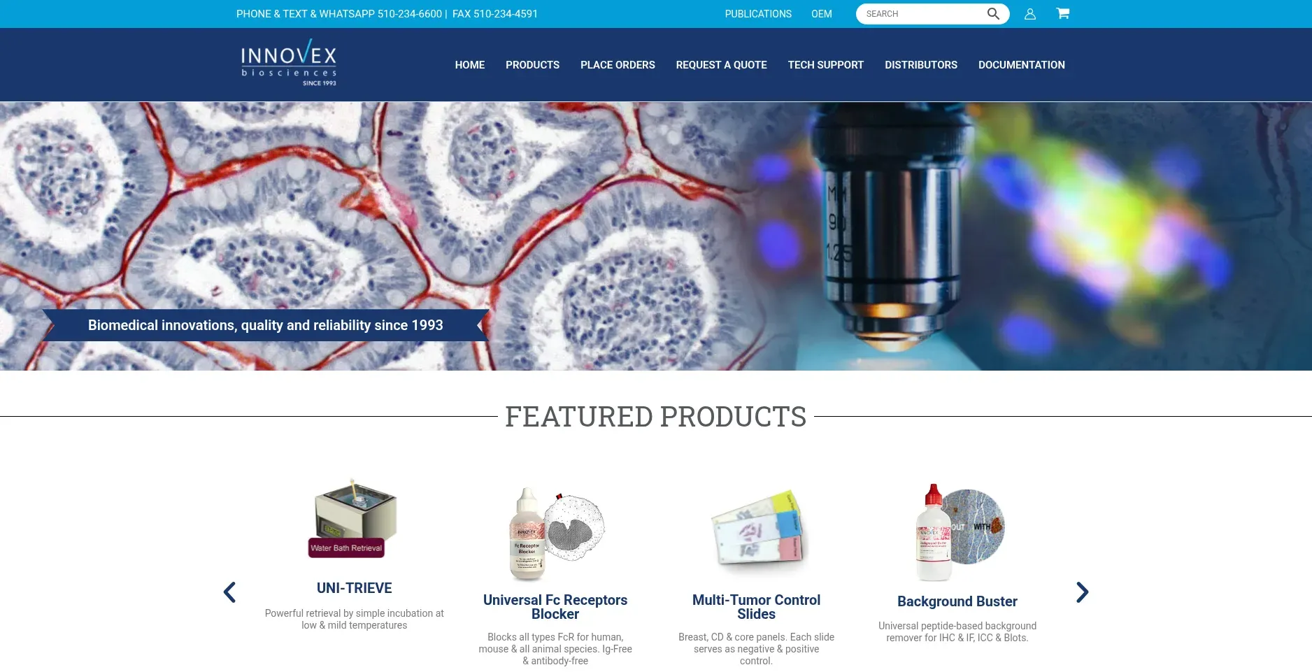 Innovexbio.com website by Twining Original Design