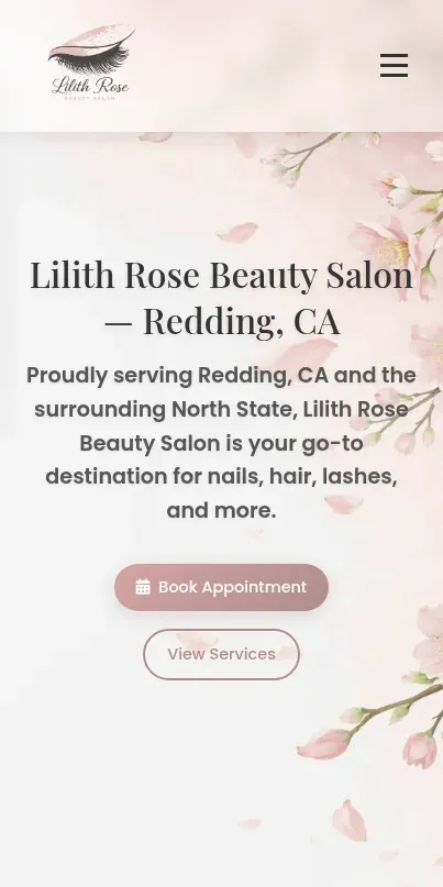 Mobile-friendly beauty salon website design