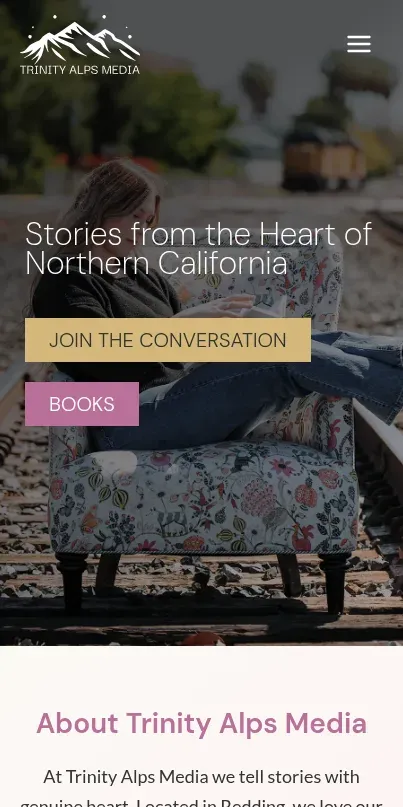 Mobile-friendly publishing company website design